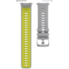Polar силіконовий ремінець 22 мм для годинника Vantage V2 Grey/Lime Wristband 91083655 S-L