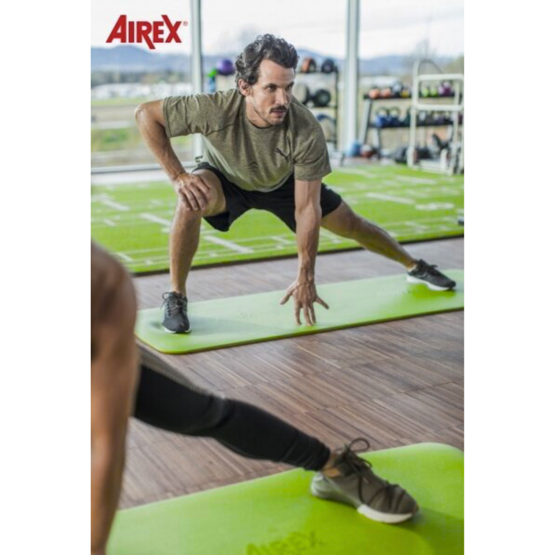 Airex Fitline 140 спортивний килимок для фітнесу, йоги, віджимань та гімнастичних вправ, професійний, нековзний