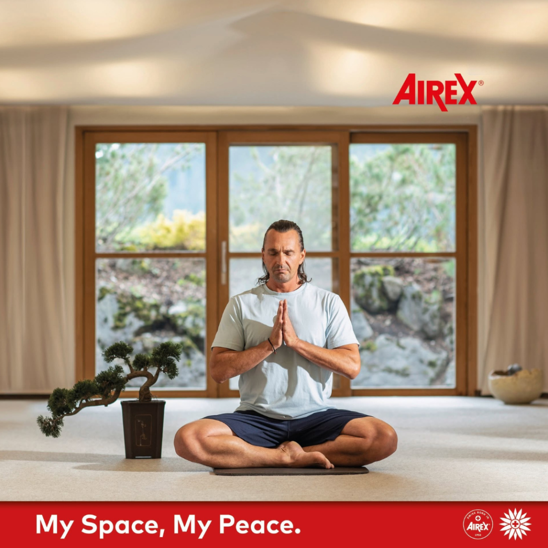 Airex Pilates 190 килимок для пілатесу, спорту, тренувань, антиковзний, професійний
