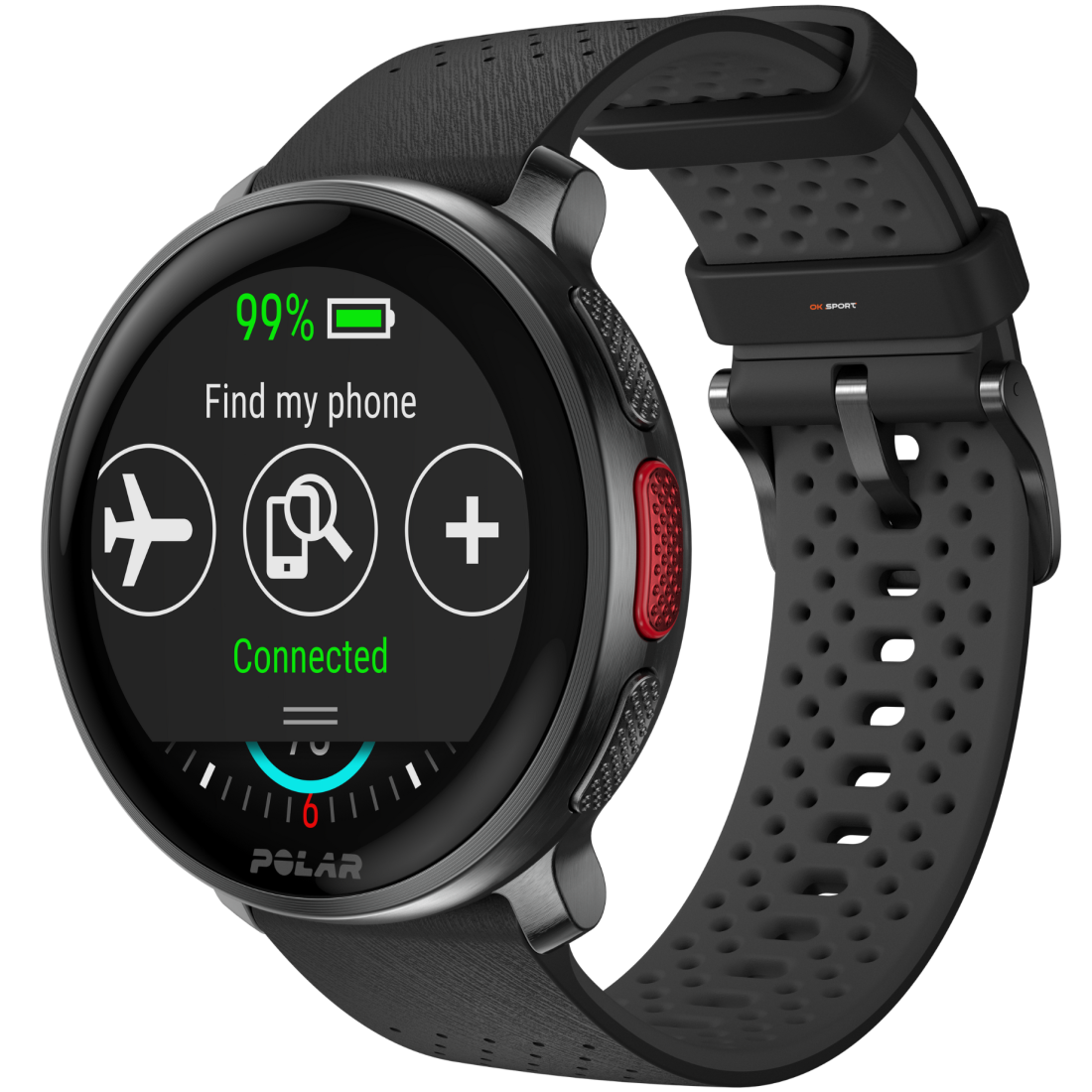 Polar Vantage V3 спортивний годинник смарт наручний чоловічий жіночий для бігу спортсменів плавання в басейні Night Black