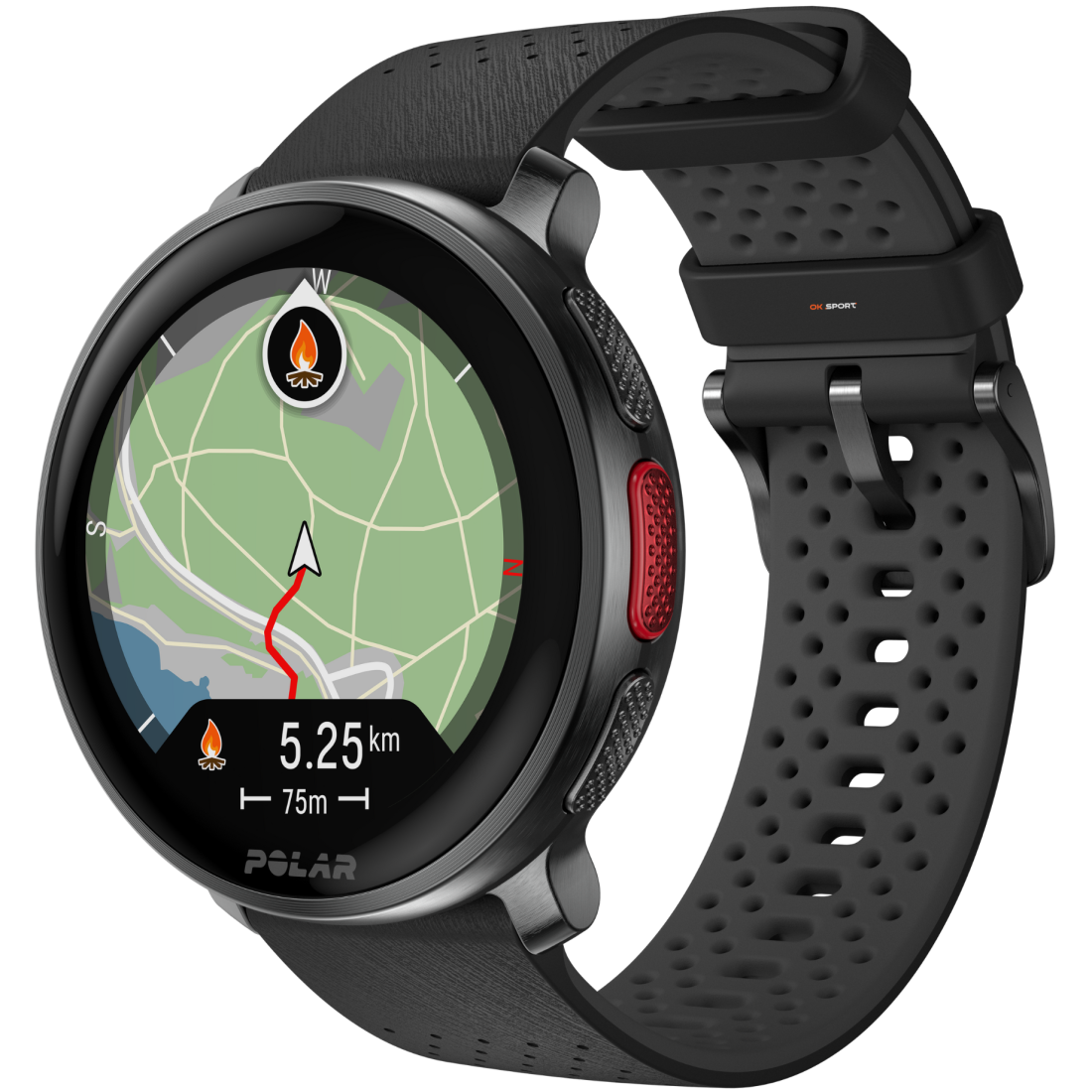 Polar Vantage V3 спортивний годинник смарт наручний чоловічий жіночий для бігу спортсменів плавання в басейні Night Black