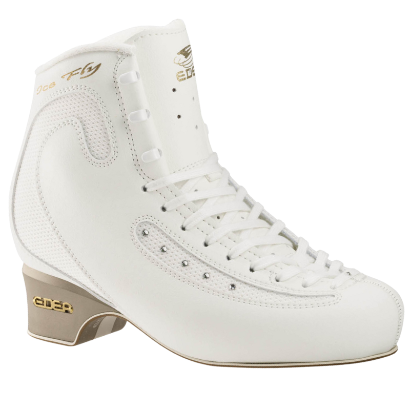 Фігурні ковзани Edea Ice Fly жіночі професійні з кристалами Swarovski, White, 260C