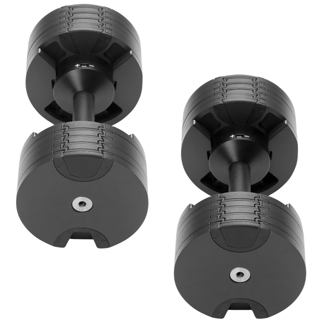 Гантелі набірні NUO NÜOBELL 220 Black, металеві, регульовані, для дому, крок 2 кг, 2 шт. х 20 кг