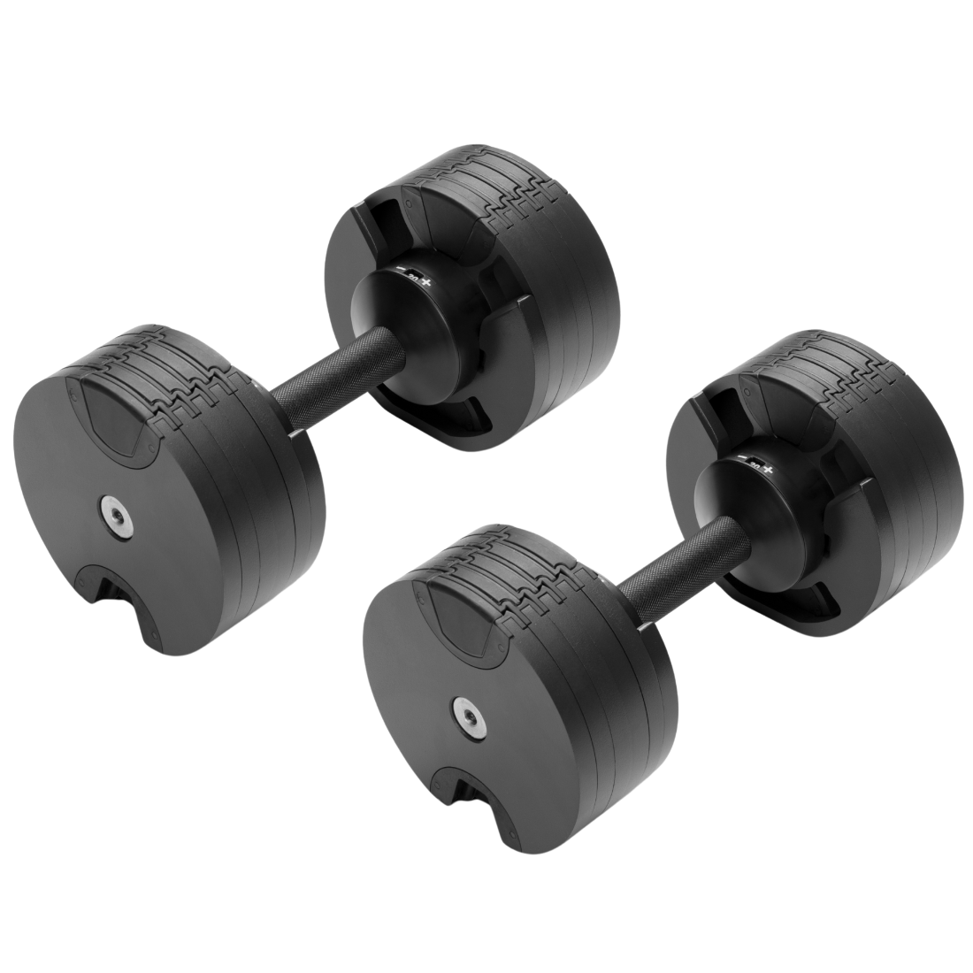 Гантелі набірні NUO NÜOBELL 220 Black, металеві, регульовані, для дому, крок 2 кг, 2 шт. х 20 кг