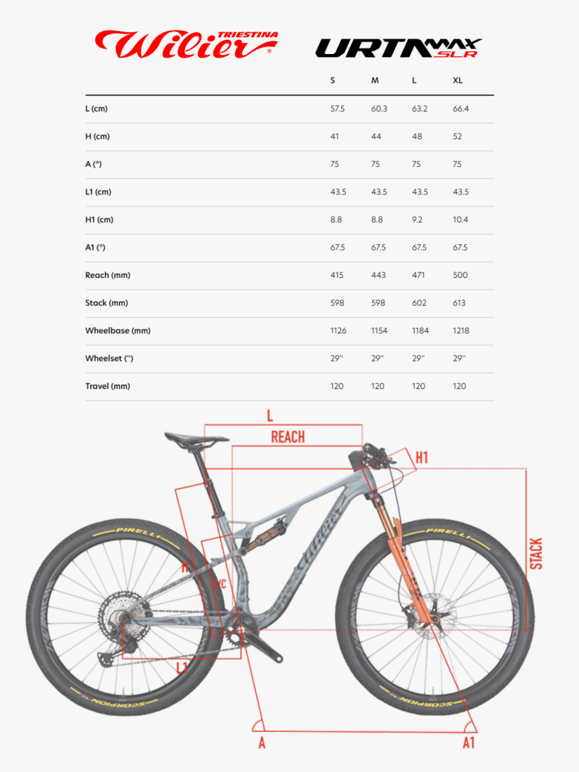 Гірський MTB велосипед Wilier Triestina Urta Max SLR карбоновий двопідвісний для крос-кантрі та марафонів