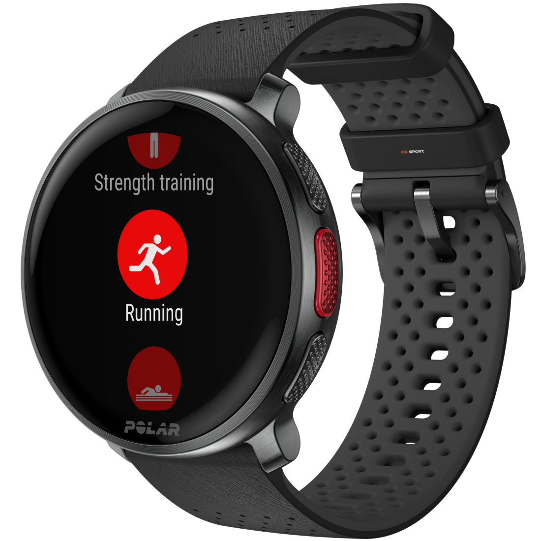 Polar Vantage V3 спортивний годинник смарт наручний чоловічий жіночий для бігу спортсменів плавання в басейні Night Black