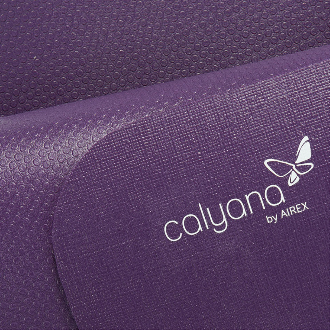 Килимок для йоги неслизький професійний Airex Calyana Prime Yoga Mat 4,5 мм Фіолетовий