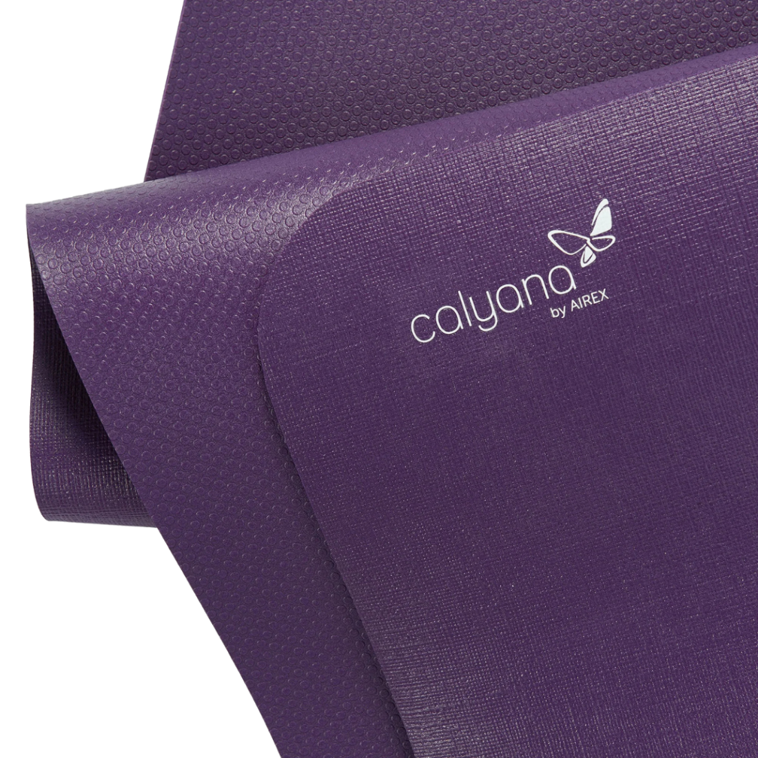 Килимок для йоги неслизький професійний Airex Calyana Prime Yoga Mat 4,5 мм Фіолетовий