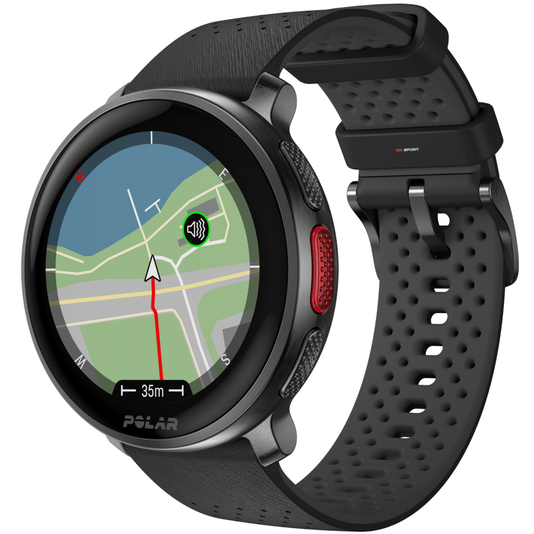 Polar Vantage V3 спортивний годинник смарт наручний чоловічий жіночий для бігу спортсменів плавання в басейні Night Black