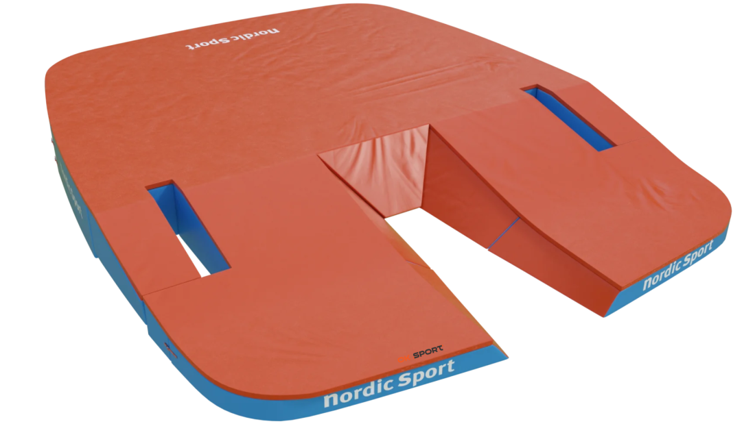 Мат для стрибків з жердиною Nordic Sport Pole Vault Pit Elite Round, WA сертифікат