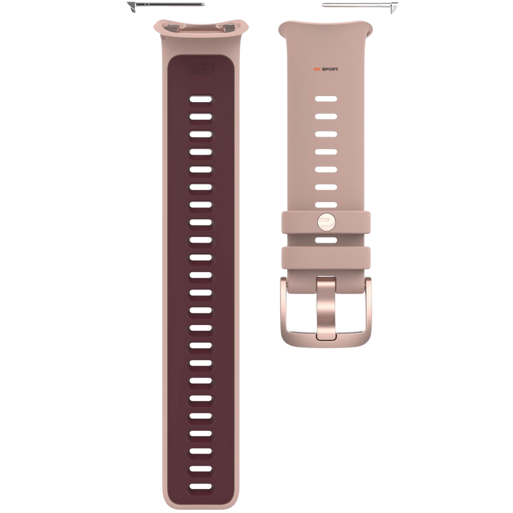 Polar силіконовий ремінець 22 мм для годинника Vantage V2 Rose/Plum Wristband 91083659 S-L