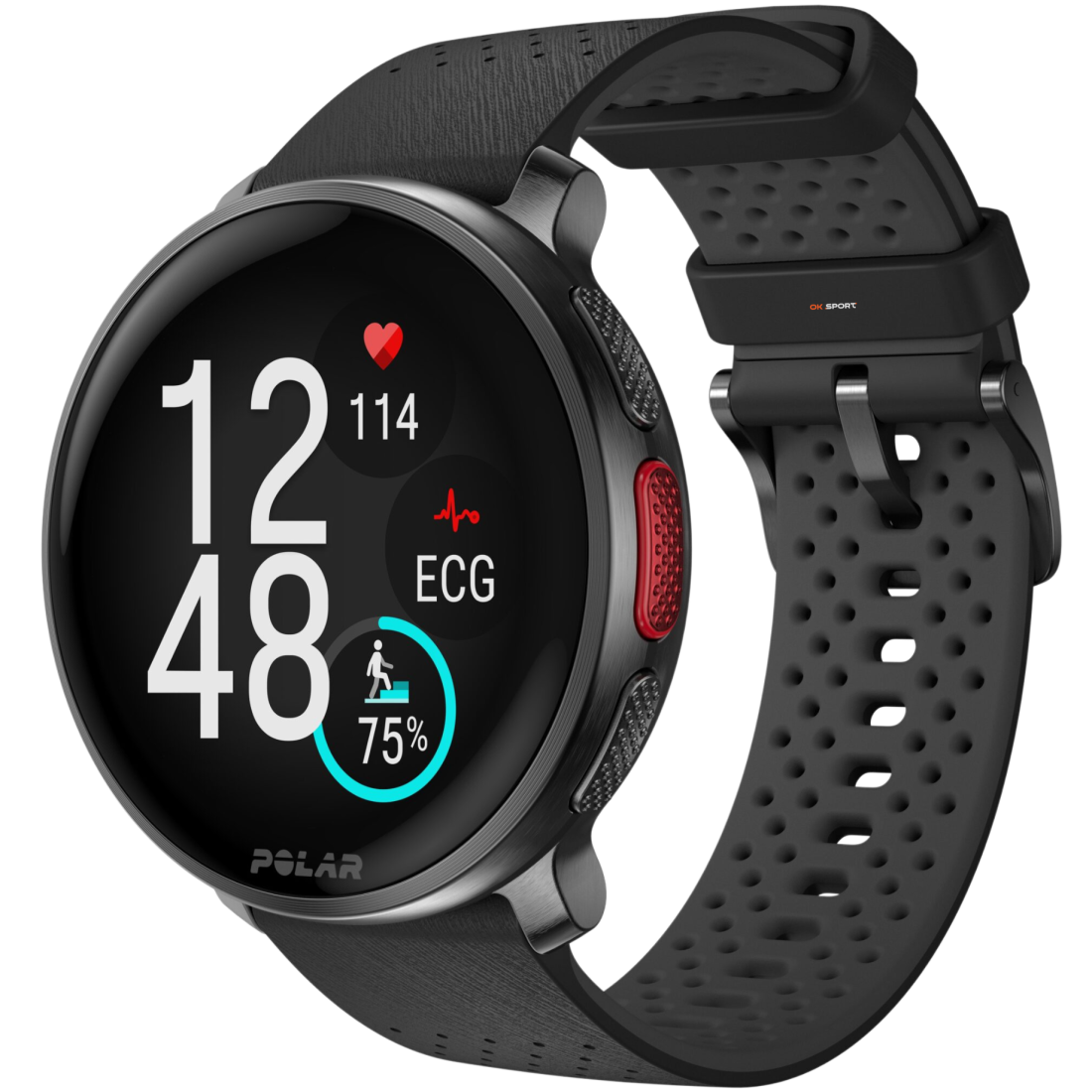 Polar Vantage V3 спортивний годинник смарт наручний чоловічий жіночий для бігу спортсменів плавання в басейні Night Black
