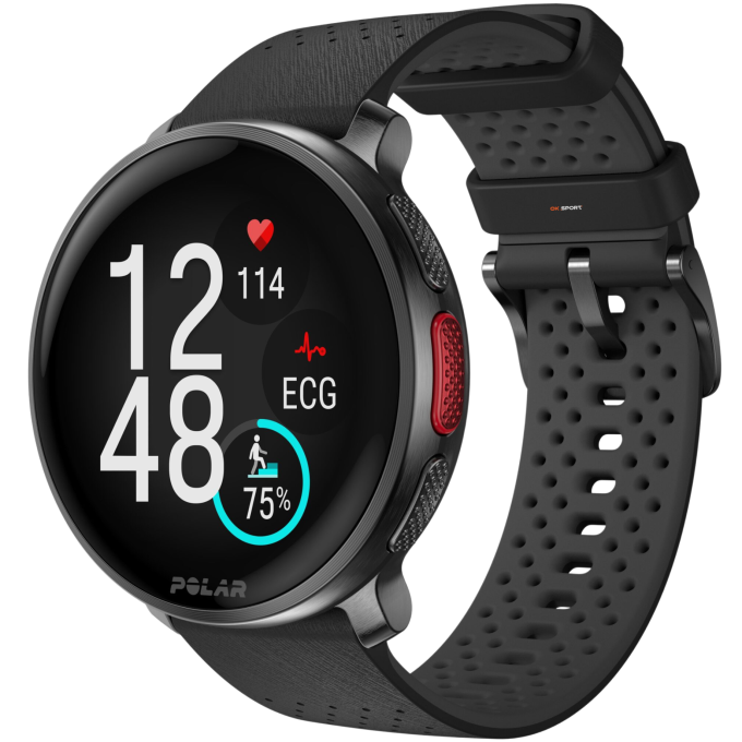 Polar Vantage V3 спортивний годинник смарт наручний чоловічий жіночий для бігу спортсменів плавання в басейні Night Black