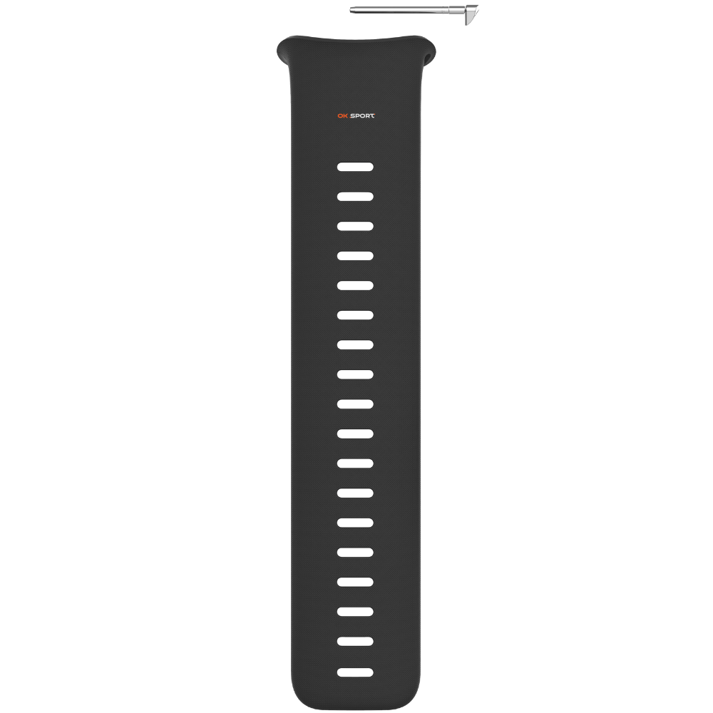 Polar силіконовий ремінець 22 мм половинка без пряжки для Vantage V2 Black 91083660-S