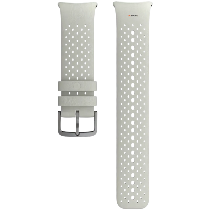 Polar силіконовий ремінець 20 мм для годинника Pacer Pro, Snow White Wristband 910107001 S-L