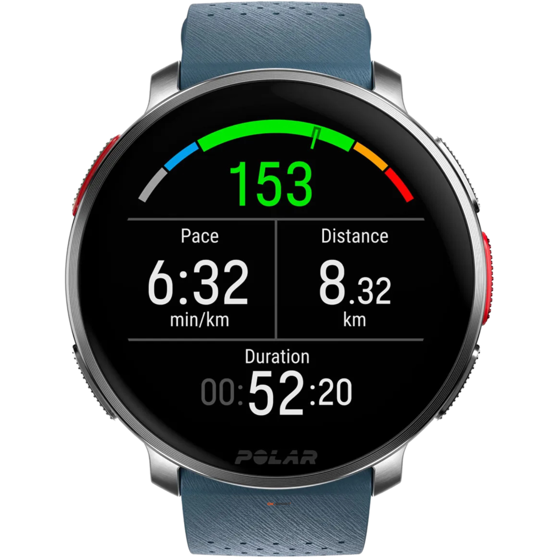 Polar Vantage V3 Sky Blue годинник спортивний смарт на руку для бігу водонепроникний преміум-класу мультиспорт