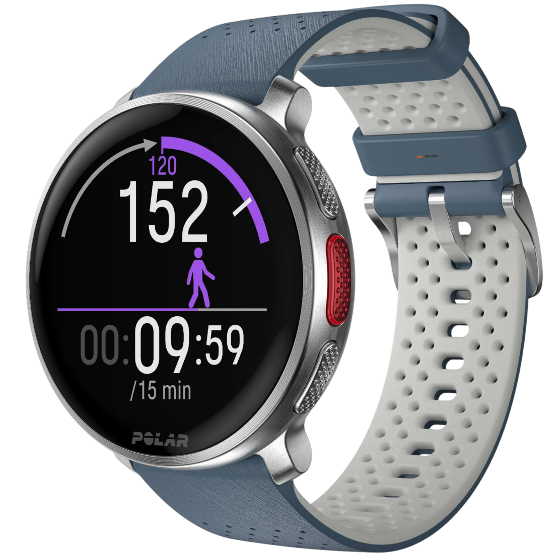 Polar Vantage V3 Sky Blue годинник спортивний смарт на руку для бігу водонепроникний преміум-класу мультиспорт