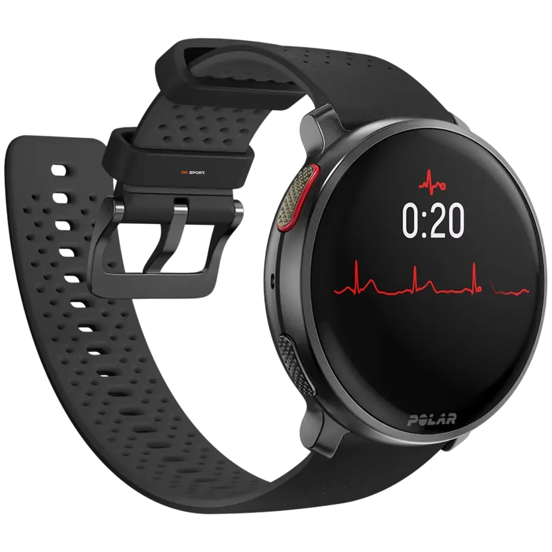 Polar Vantage V3 спортивний годинник смарт наручний чоловічий жіночий для бігу спортсменів плавання в басейні Night Black