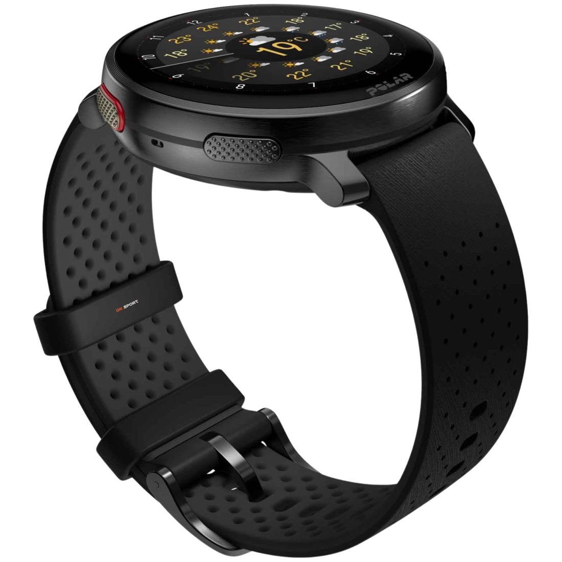 Polar Vantage V3 спортивний годинник смарт наручний чоловічий жіночий для бігу спортсменів плавання в басейні Night Black
