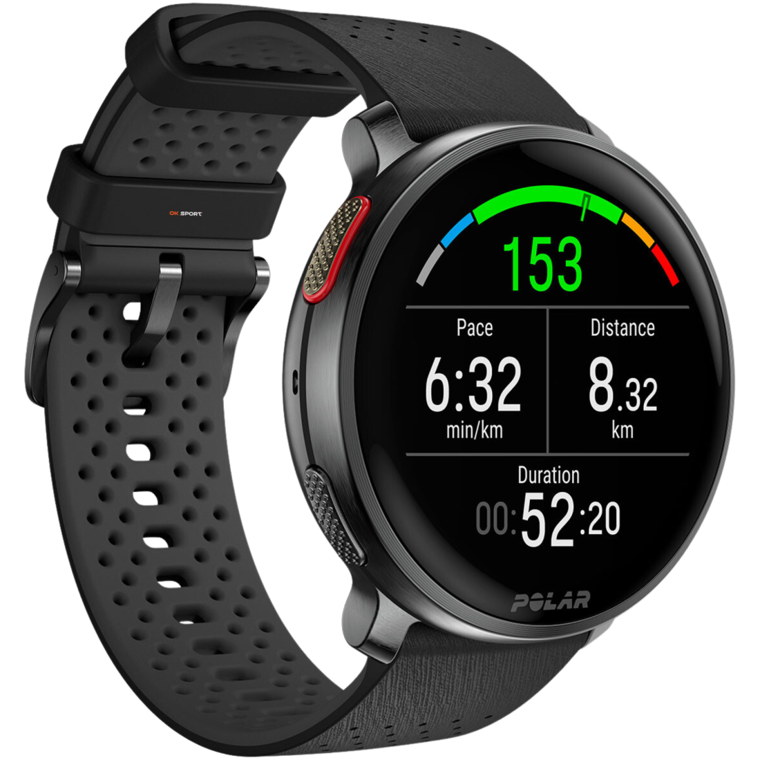 Polar Vantage V3 спортивний годинник смарт наручний чоловічий жіночий для бігу спортсменів плавання в басейні Night Black