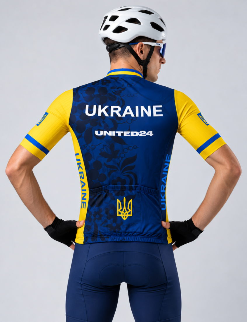 Велоджерсі чоловіче з коротким рукавом Veloplus TEAM UKRAINE