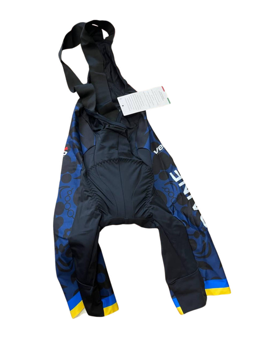 Велошорти з памперсом та лямками чоловічі Veloplus Bibshort Ukraine Team