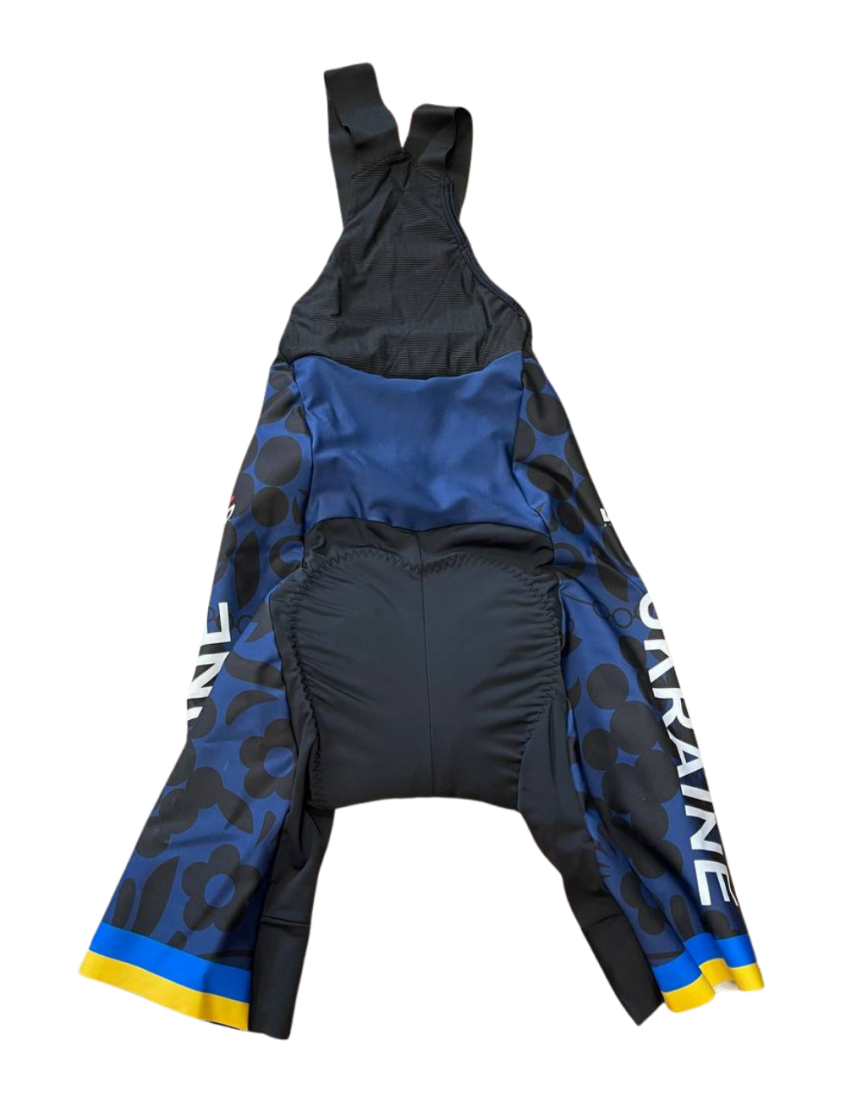 Велошорти з памперсом та лямками жіночі Veloplus Bibshort Ukraine Team