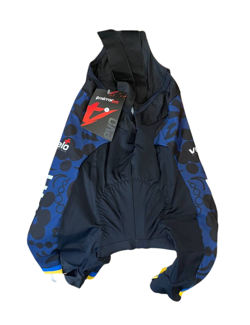 Велошорти з памперсом та лямками жіночі Veloplus Bibshort Ukraine Team