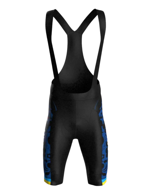 Велошорти з памперсом та лямками жіночі Veloplus Bibshort Ukraine Team