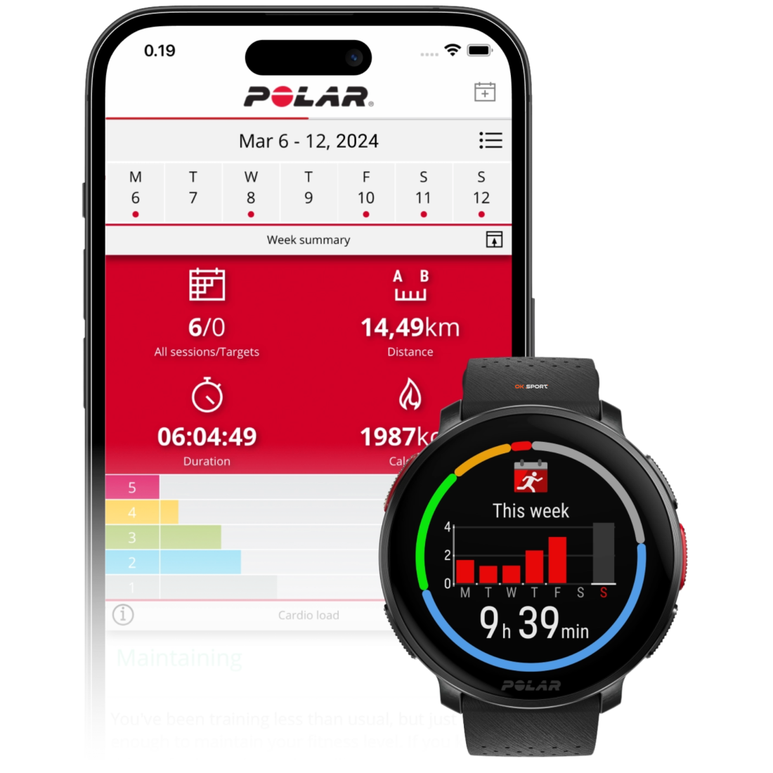 Polar Vantage V3 спортивний годинник смарт наручний чоловічий жіночий для бігу спортсменів плавання в басейні Night Black